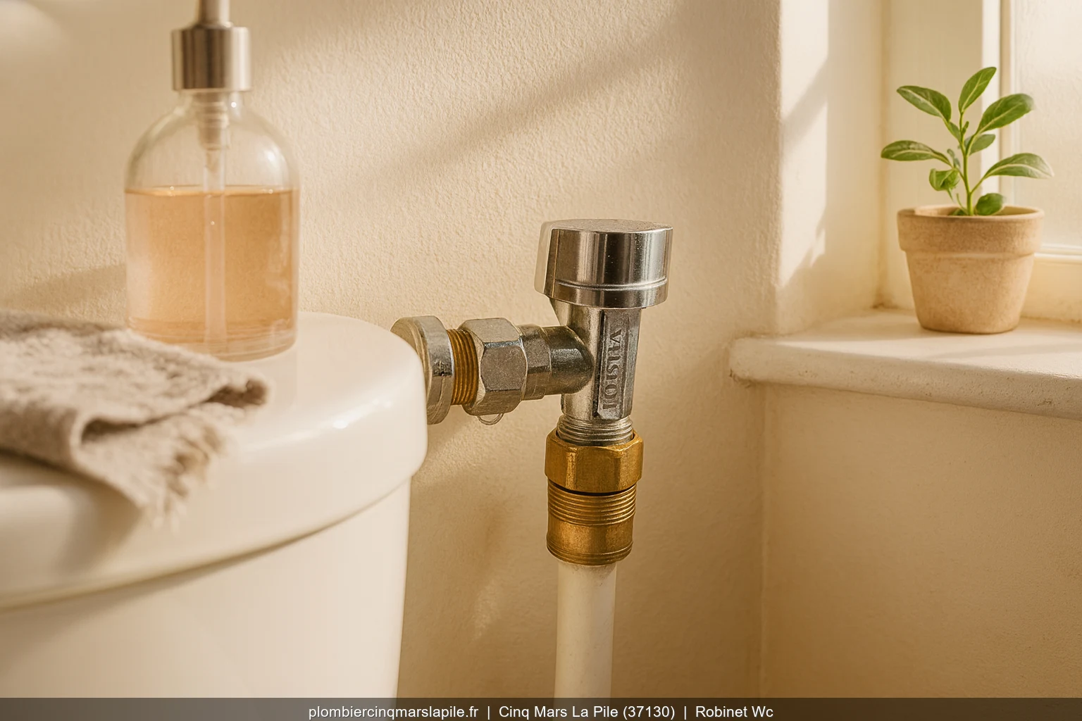 Installation robinet WC par plombier professionnel a Cinq-Mars-la-Pile (37130)
